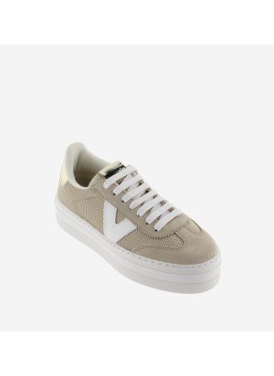 Barcelona Ciclista Rejilla & Serraje Sneakers Victoria 1092174 Platinum