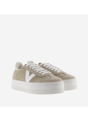 Barcelona Ciclista Rejilla & Serraje Sneakers Victoria 1092174 Platinum