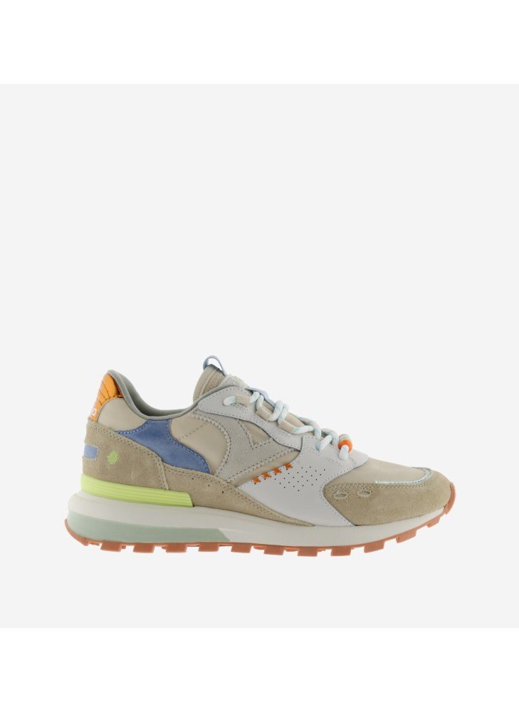 Luna Nylon & Camurça Sneakers Victoria 1156111 Bege Luna Nylon & Camurça Sneakers Victoria 1156111 Bege