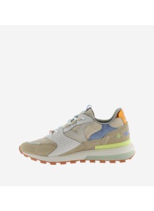Luna Nylon & Camurça Sneakers Victoria 1156111 Bege