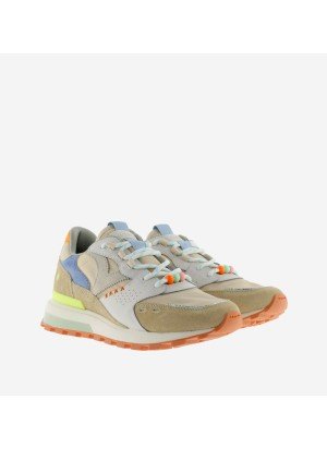 Luna Nylon & Camurça Sneakers Victoria 1156111 Bege