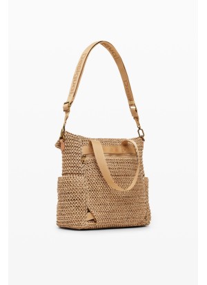 Raffia Voyager Mini Bag Desigual 25SAXO06-1014 Natural