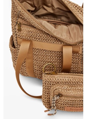 Bolsa Raffia Voyager Mini Desigual 25SAXO06-1014 Natural