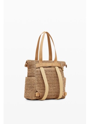 Raffia Voyager Mini Bag Desigual 25SAXO06-1014 Natural