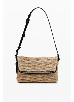 Bolsa Half Logo Raffia Venecia 3.0 Desigual 25SAXO08-1014 Natural