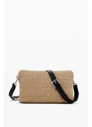 Bolsa Half Logo Raffia Venecia 3.0 Desigual 25SAXO08-1014 Natural