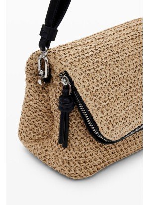 Bolsa Half Logo Raffia Venecia 3.0 Desigual 25SAXO08-1014 Natural
