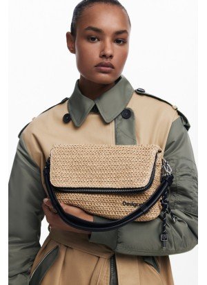 Bolsa Half Logo Raffia Venecia 3.0 Desigual 25SAXO08-1014 Natural