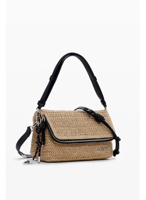 Bolsa Half Logo Raffia Venecia 3.0 Desigual 25SAXO08-1014 Natural