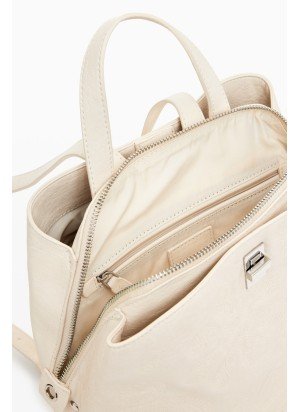 Dejavu Sumy Mini Backpack Desigual 25SAKP28-1001 Ecru