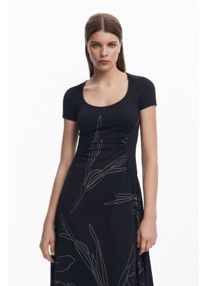 Vestido Bucarest Desigual 25SWVK03-2000 Preto