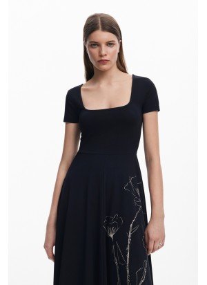Vestido Napoles Desigual 25SWVK09-2000 Preto