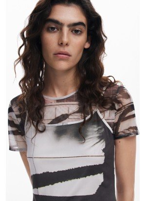 Vestido Shelley Desigual 25SWVK56-1001 Cru