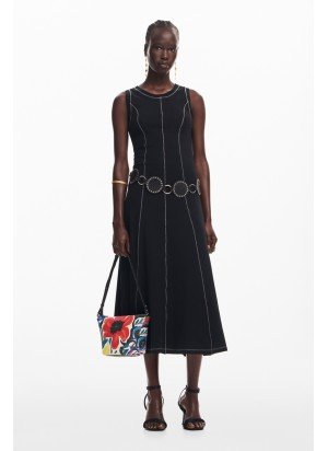 Vestido Nantes Desigual 25SWVK54-2000 Preto