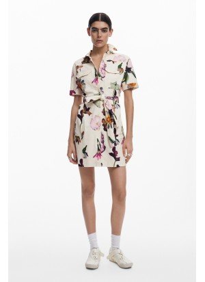 Vestido Monicawhite Desigual 25SWVW13-1001 Cru