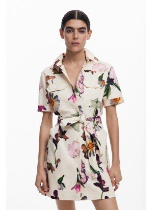Vestido Monicawhite Desigual 25SWVW13-1001 Cru