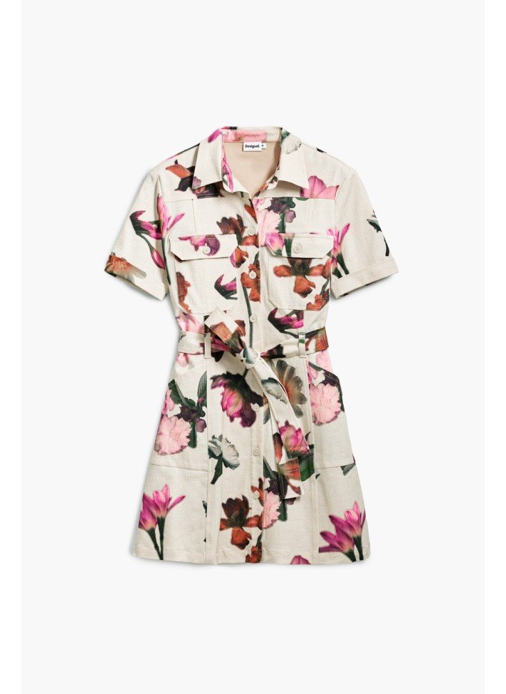 Vestido Monicawhite Desigual 25SWVW13-1001 Cru