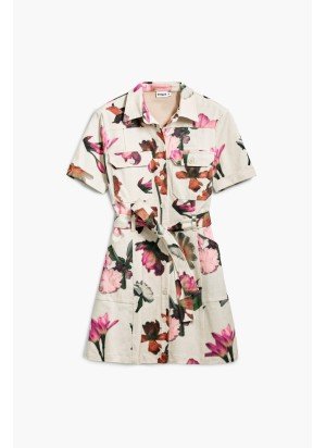 Vestido Monicawhite Desigual 25SWVW13-1001 Cru