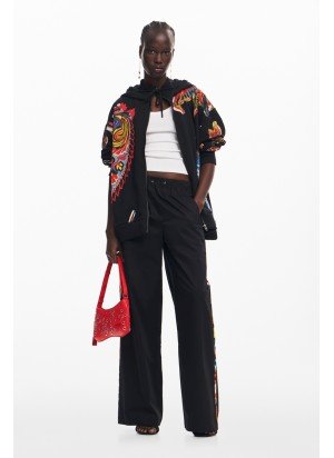 Melted Paisleys Coat Desigual 25SWSK01-2000 Preto