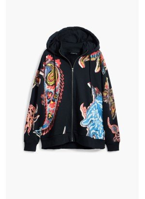 Casaco Melted Paisleys Desigual 25SWSK01-2000 Preto