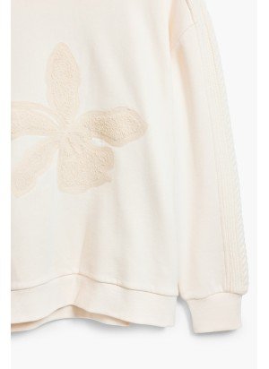 Sweat Abril Desigual 25SWSK12-1001 Cru