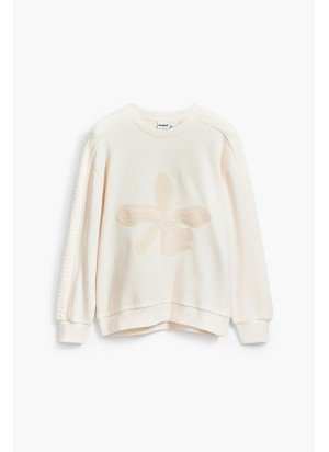 Sweat Abril Desigual 25SWSK12-1001 Cru