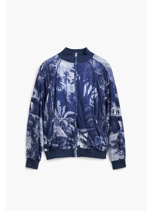 Casaco Litography Lacroix Desigual 25SWSK42-5000 Azul