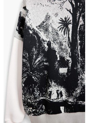 Blue Paradise Sweat Desigual 25SWSK46-1015 Ecru