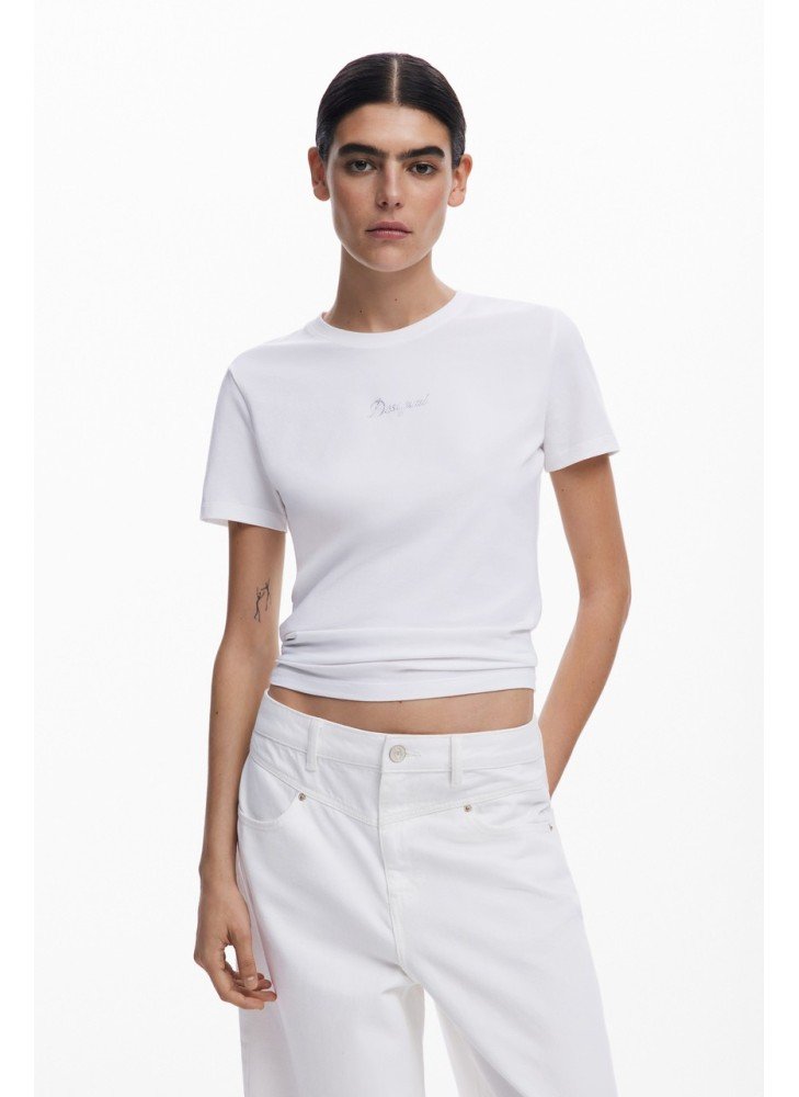 T-Shirt Paraná Desigual 25SWTK15-1000 Branco