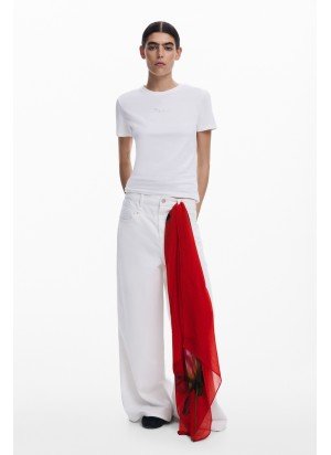 Paraná T-Shirt Desigual 25SWTK15-1000 White
