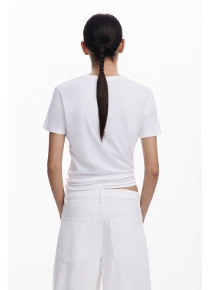 Paraná T-Shirt Desigual 25SWTK15-1000 White