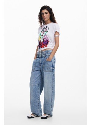 T-Shirt Misuri Desigual 25SWTKA9-1000 Branco
