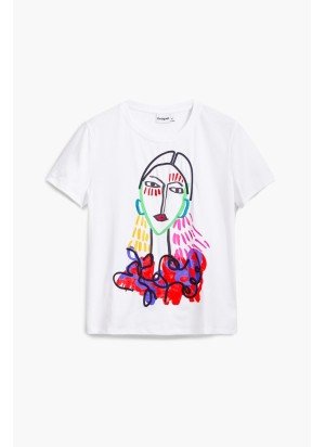 T-Shirt Misuri Desigual 25SWTKA9-1000 Branco