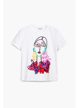 Misuri T-Shirt Desigual 25SWTKA9-1000 White