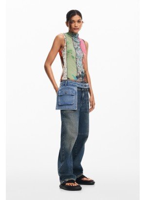 T-Shirt ST. Johns Desigual 25SWTK87-9019 Multicolorido