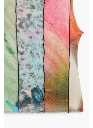 T-Shirt ST. Johns Desigual 25SWTK87-9019 Multicolorido