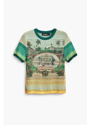 T-Shirt Africa Desigual 25SWTKA5-4034 Multicolorido