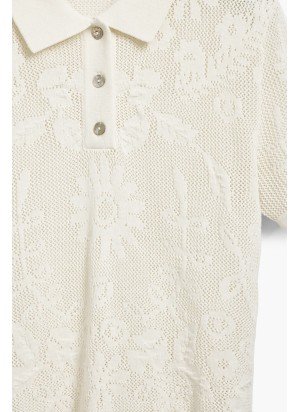 T-Shirt Ray Desigual 25SWTK72-1001 Cru