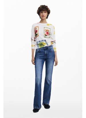 Camisola Tampere Desigual 25SWJF32-1001 Cru
