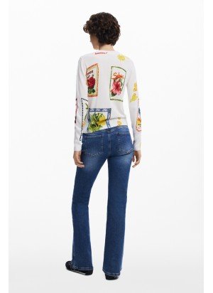 Camisola Tampere Desigual 25SWJF32-1001 Cru