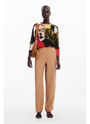 Camisola Collage Desigual 25SWJF27-9019 Multicolorido