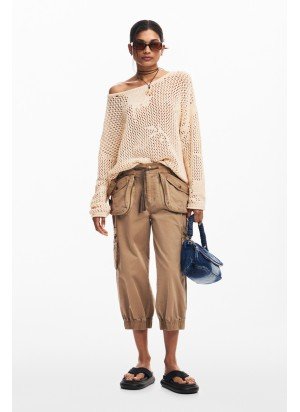 Loira Pants Desigual  25SWPW26-2044 Beige