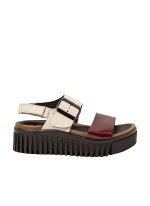 Sandália Brighton Art 1578 Cream Burdeos