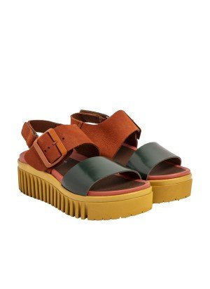 Brighton Sandal Art 1578 Multi D.Orange