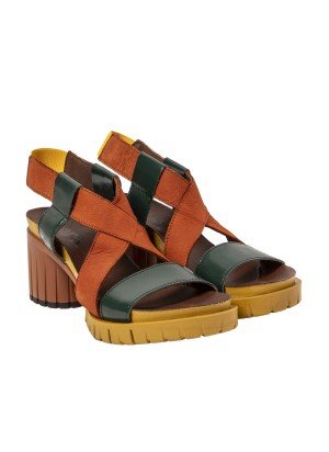 Malibu Sandal Art 1921 Jungle D. Orange