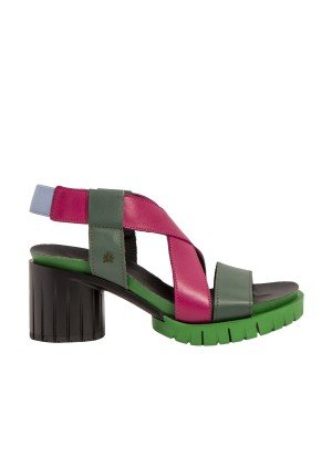 Malibu Sandal Art 1921 Foliage Fuxia