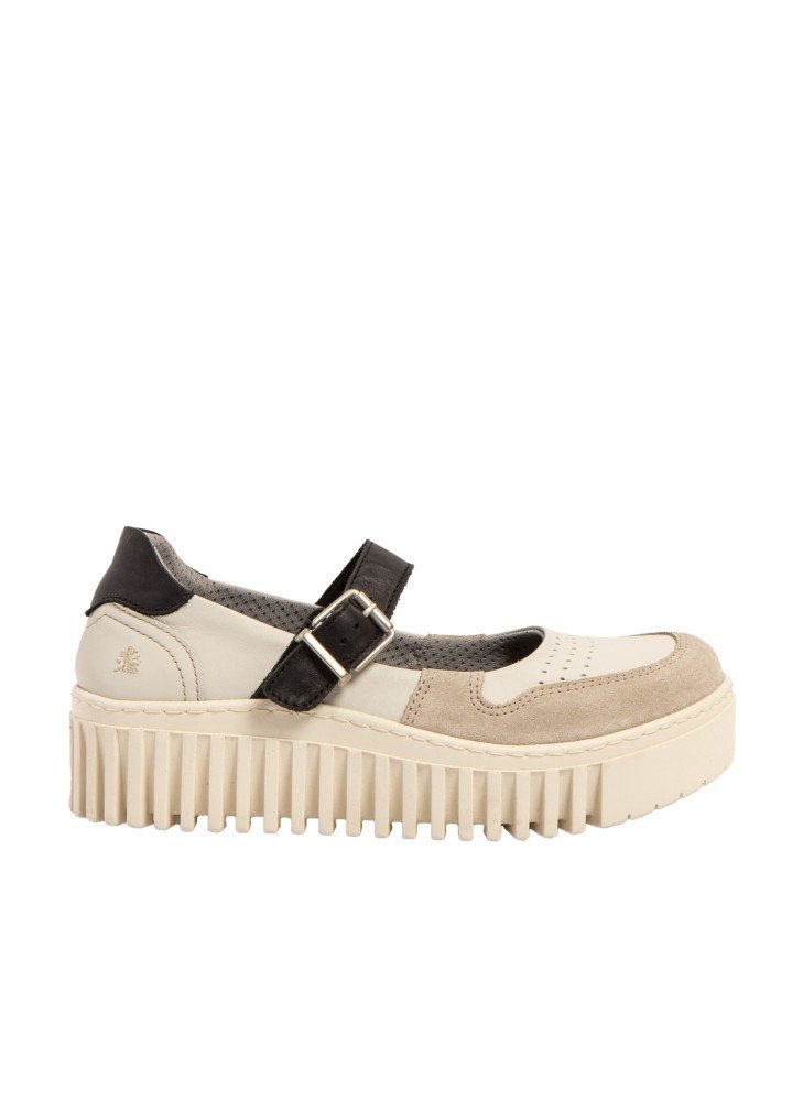 Brighton Shoes Art 1515 Cream Black