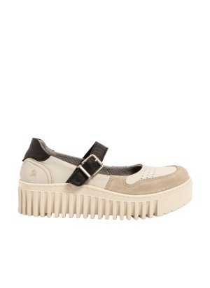 Brighton Shoes Art 1515 Cream Black
