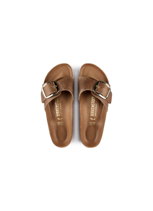 Sandálias Madrid Big Buckle Natural Leather Oiled Birkenstock 1006525 Cognac