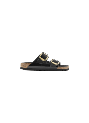 Arizona Big Buckle Natural Leather Sandals Birkenstock 1021476 Black